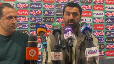  نشست خبری مربیان در پایان بازی شهرداری نوشهر و هوادار