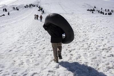  تصاویری از برف بازی در ارتفاعات ایران