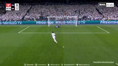  ویدیو: گل چهارم رئال مادرید به رئال سوسیداد توسط وینیسیوس جونیور