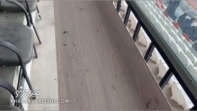  ویدیو| وضعیت اسفناک و باورنکردنی در جایگاه خبرنگاران کرج!