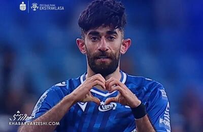  علی قلی‌زاده در ۳ دقیقه‌ طوفانی شد/ پیروزی لخ پوزنان با گل و پاس گل ستاره ایرانی