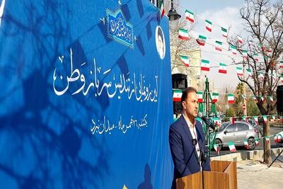  رونمایی از تندیس «سرباز وطن»؛ نماد ایستادگی در قلب منطقه ۱۴ تهران