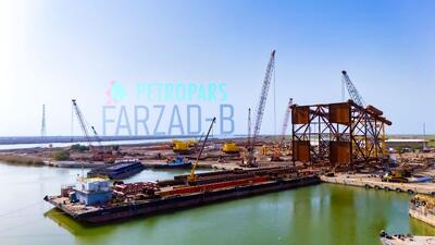  آغاز عملیات بارگیری جکت چهار پایه سکوی سرچاهی WHP-1 میدان مشترک با عربستان