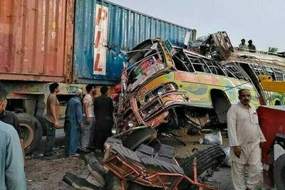  تصادف مرگبار در پاکستان  11 کشته برجای گذاشت