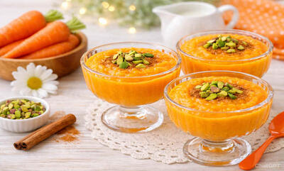  طرز تهیه فرنی هویج؛ مقوی، خوش‌رنگ و خوشمزه