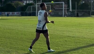  ژانگولر بازی نیمار با سه توپ در تمرینات سانتوس - پارس فوتبال