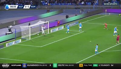  ویدیو: گل اول رم به ناپولی توسط مالن - پارس فوتبال