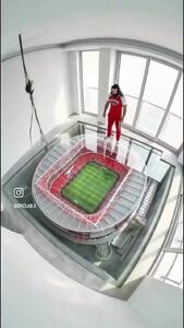  ویدئو: خلاقیت زیبای هوادار آرسنال در بازسازی اتاق پذیرایی - پارس فوتبال