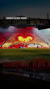  ویدئو: تیفوی رمانتیک هواداران اسلاویا به مناسبت روز عشق - پارس فوتبال