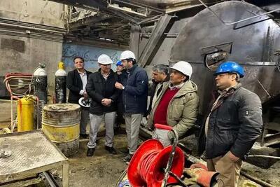  بازدید مدیر مجتمع مس سرچشمه رفسنجان از اورهال سنگ‌شکن معدن