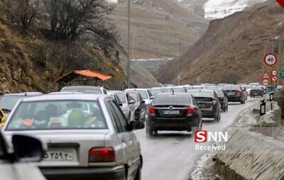  جاده کرج- چالوس تا محدوده شهرستانک از امروز مسدود شد