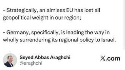  انتقاد وزیر امور خارجه ایران از اروپا