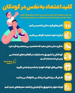  اینفوتابناک | کلید اعتماد به نفس در کودکان