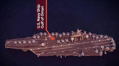  تصاویر هوایی تازه از ناو آبراهام لینکلن