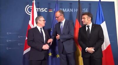  برخورد تحقیرآمیز رهبران فرانسه و انگلیس با مکرون