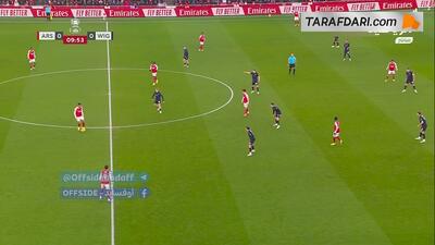  گل نونی مادوئکه به ویگان (آرسنال 1-0 ویگان)