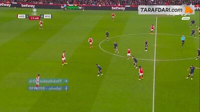  گل گابریل مارتینلی به ویگان (آرسنال 2-0 ویگان)