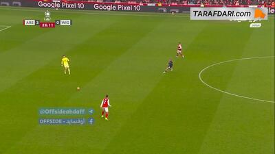  گل گابریل ژسوس به ویگان (آرسنال 4-0 ویگان)