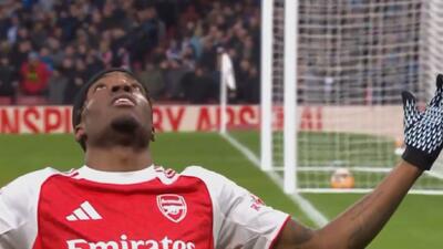  گل اول آرسنال به ویگان (مادوئکه)