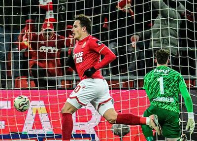  گل تماشایی مهاجم جدید تیم ملی مقابل صدرنشین