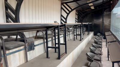  وضعیت اسفناک جایگاه خبرنگاران ورزشگاه انقلاب کرج