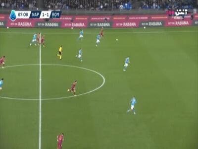  گل دوم رم به ناپولی (مالن)