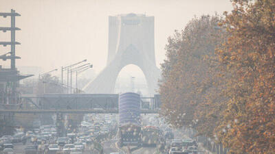  افزایش نسبی دما و آلودگی هوا در تهران