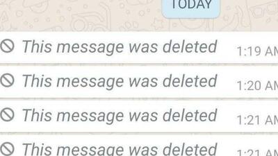  راز مخفی واتساپ/ خواندن پیام‌هایی که پس از فرستادن برای شما پاک کرده‌اند