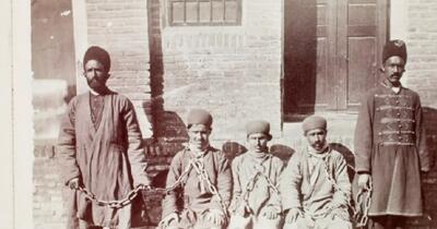  عدالت به سبک قاجار؛ تصویر تاریخی از محکومان در شهر تهران