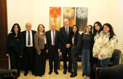  رئیس فیفا تابعیت لبنانی گرفت!