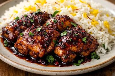  مرغ سماقی با رب انار؛ طعمی متفاوت برای یک وعده خاص