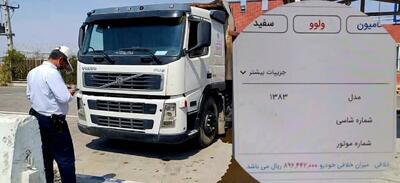  توقیف کامیون با راننده ۱۵ ساله در یزد