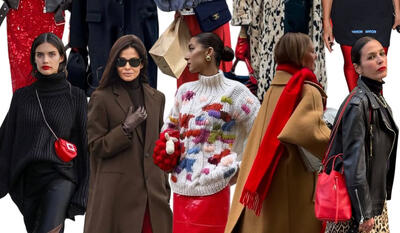  قرمزِ نجات‌دهنده؛ وقتی یک رنگ به تنهایی استایل زمستانی را زیر و رو می‌کند! - چی بپوشم