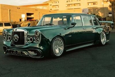  تبدیل مرسدس ۶۰۰ کلاسیک به لیموزین عجیبی با نیروگاه مدرن AMG!