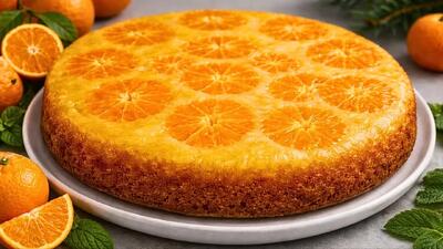  طرز تهیه کیک نارنگی ۵ دقیقه ای / دسری خوشمزه با نارنگی و آرد