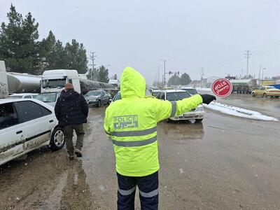  بارش برف و باران در ۴ استان/ انسداد ۹ محور در کشور