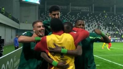  گل سوم الشرطه به الدحیل (دبل سامبو)