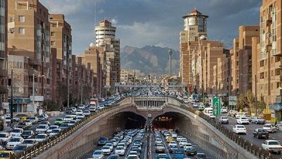  وضعیت ترافیک صبحگاهی معابر و بزرگراه‌های تهران