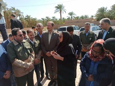  بازدید معاون وزیر جهادکشاورزی از قنوات ثبت جهانی بم 