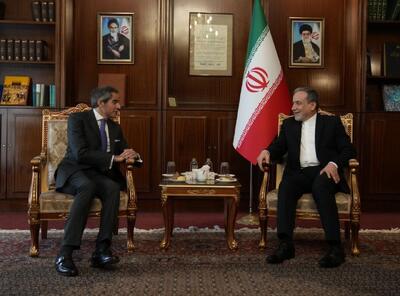  گروسی در ژنو به دیدار عراقچی رفت + فیلم