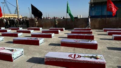  پیکر مطهر ۸۵ شهید دفاع مقدس از اروندرود وارد کشور شد