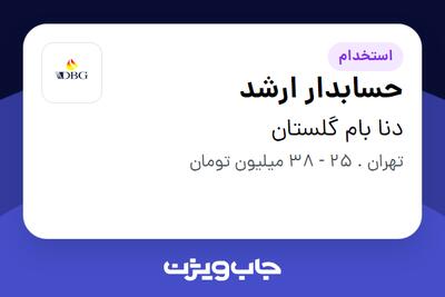  استخدام حسابدار ارشد در دنا بام گلستان