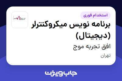  استخدام برنامه نویس میکروکنترلر (دیجیتال) در افق تجربه موج