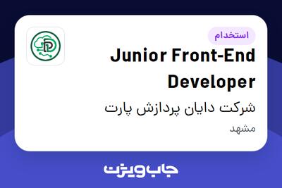  استخدام Junior Front-End Developer - آقا در شرکت دایان پردازش پارت