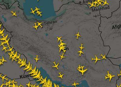  عکس | وضعیت پروازها در آسمان ایران؛ اوضاع چطور است؟