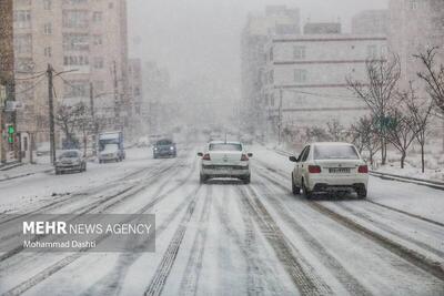  بارش برف و باران در ۴ استان