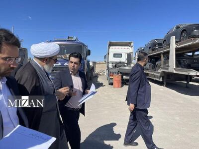  بازدید میدانی رئیس سازمان قضایی نیرو‌های مسلح از وضعیت پارکینگ خودرو‌های توقیفی شهرستان نایین استان اصفهان