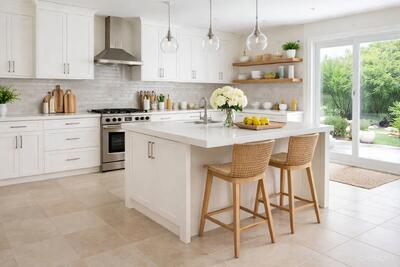  بهترین رنگ سرامیک برای آشپزخانه؛ رنگ مناسب کف و بدنه