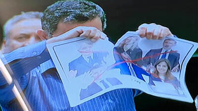  نماینده تهران در مجلس تصاویر سران اروپایی را به سطل آشغال ریخت