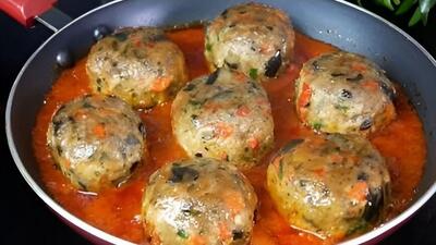  راز خوشمزگی کوفته بادمجان؛ طرز تهیه ساده و گیاهی / فیلم